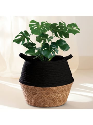 Praknu Blumentopf Gross aus nachhaltigem Seegras und Baumwolle - Gross - Für