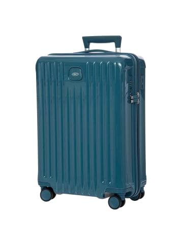 BRIC`s Positano - 4-Rollen Kabinentrolley 55 cm USB (emerald green) in oktan