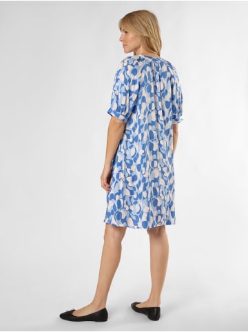 Ambiance Kleid in blau ecru - 0003