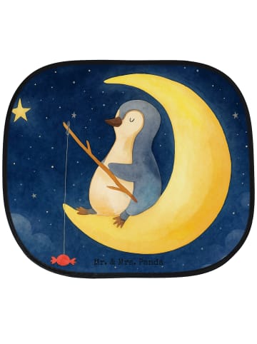 Auto Sonnenblende Pinguin Mond Design ohne Spruch in Weiß