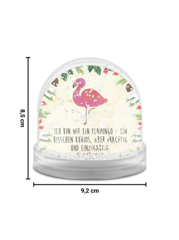 Mr. & Mrs. Panda glitzerkugel Flamingo Classic mit Spruch in Naturpapier