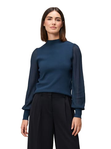 Zero  Strickpullover mit transparenten Ärmeln in Teal Ocean