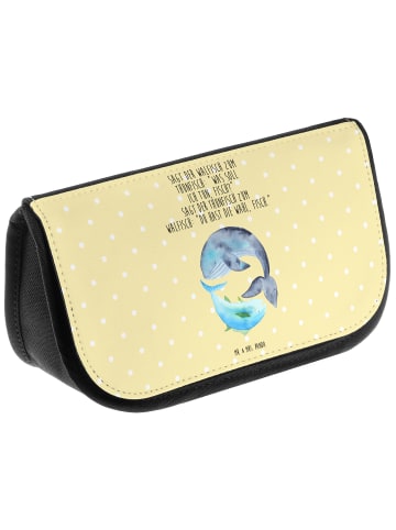 Mr. & Mrs. Panda aufbewahrungstasche Walfisch Thunfisch mit Spruch in Gelb Pastell