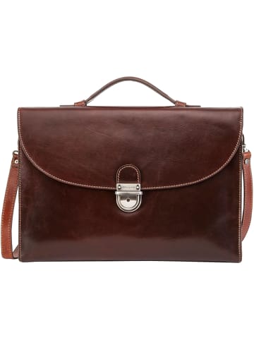 Jekyll & Hide Oxford Messenger RFID Leder 40 cm Laptopfach in tobacco