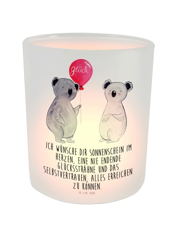 Mr. & Mrs. Panda Kerzenhalter Koala Luftballon mit Spruch in Transparent