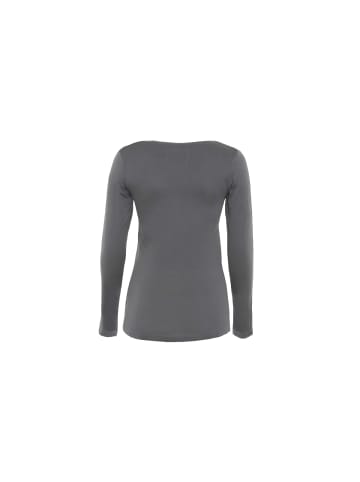 DAILY'S Rundkragen Langarmshirt in grau