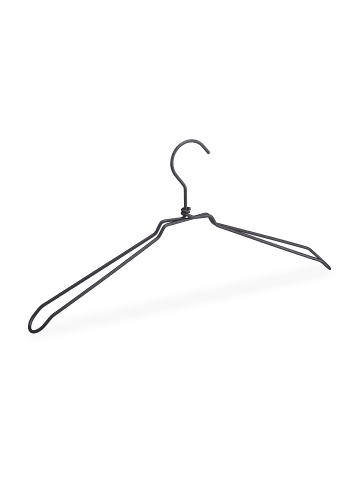 relaxdays 36x Kleiderbügel in Schwarz