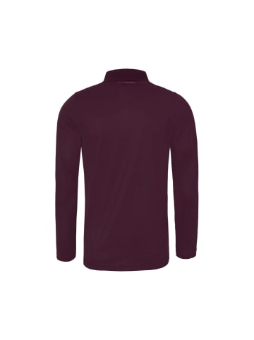 Karl Lagerfeld Langarm-Poloshirt 745000 in bordeaux