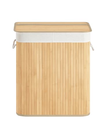 SONGMICS Wäschekorb Ronex in Naturfarben - (B)32 x (H)61 x (T)52 cm
