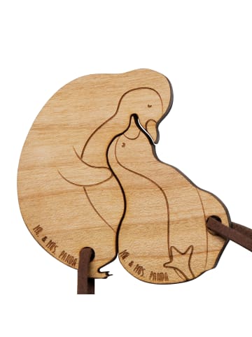 Mr. & Mrs. Panda Schlüsselanhänger Pinguin ZweiMenschkeit ohne Spruch in Braun