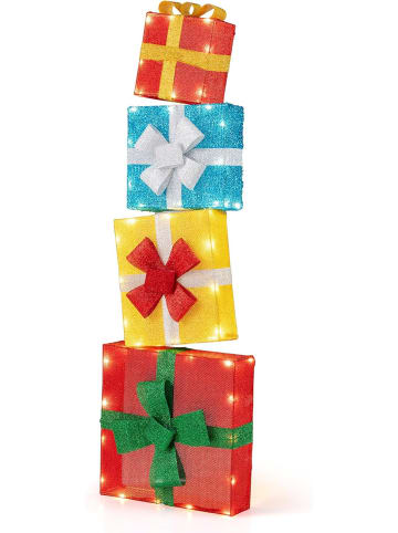 COSTWAY 120 cm LED Geschenkboxen in Bunt