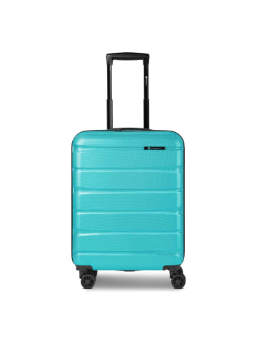 Franky Munich 4.0 4 Rollen Kabinentrolley S 53 cm mit Dehnfalte aqua dull