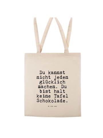 Mr. & Mrs. Panda Tote Bag Du kannst nicht jeden... mit Spruch in Creme