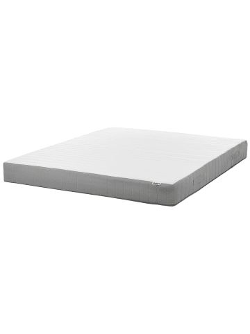 Beliani Matratze FLUFFY in Weiß/Grau - (W) 180 x (H) 20 x (L) 200 cm