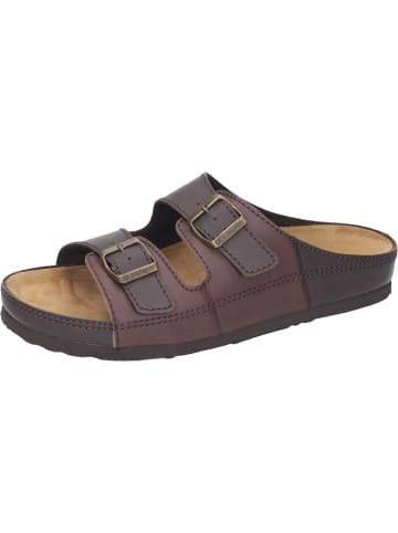 Dr. BRINKMANN Komfort-Pantoletten, Klassische Pantoletten in mokka/kastanie