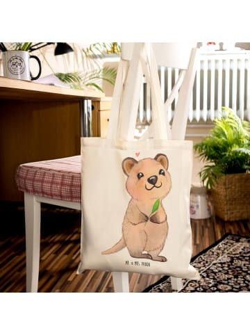 Mr. & Mrs. Panda Einkaufstasche Quokka Happy ohne Spruch in Creme