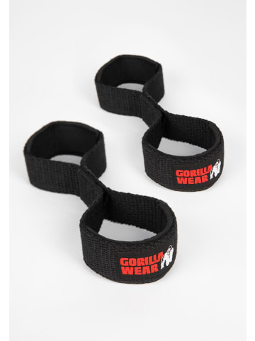 Gorilla Wear Lifting Straps - Figure 8 - Schwarz