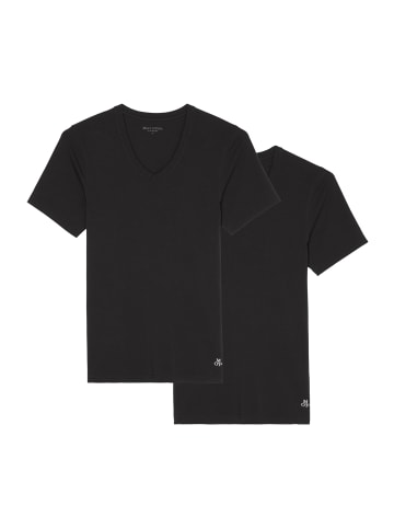 Marc O'Polo V-Shirt Essentials in Schwarz