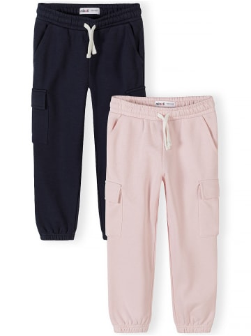 Minoti 2-er Pack Jogger Pants 30FLEECE156 in hellpink
