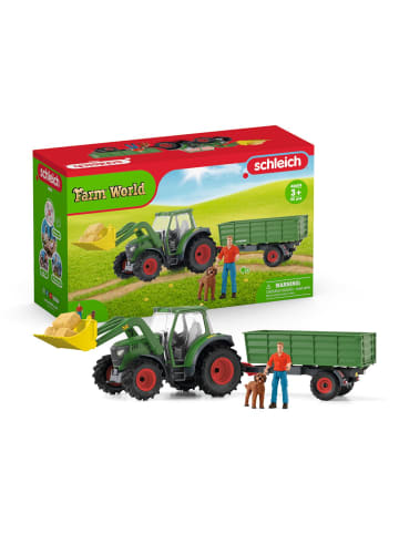 Schleich Traktor mit Anhänger in Mehrfarbig ab 3 Jahre