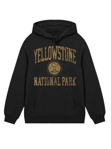 F4NT4STIC Hoodie US National Parks Yellowstone Wyoming in schwarz