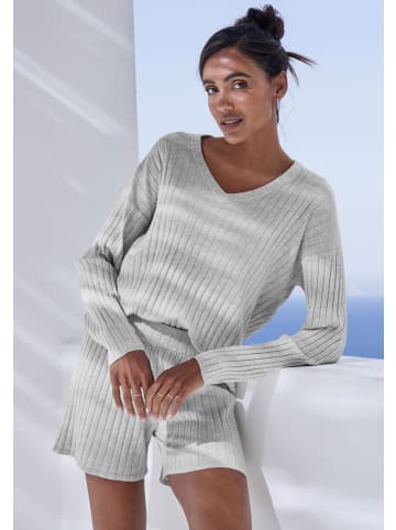 French Connection Strickpullover in hellgrau-meliert