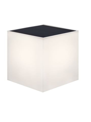 Licht-Erlebnisse Außen Wandlampe EEK F (B)18 x (H)18 cm in Weiß