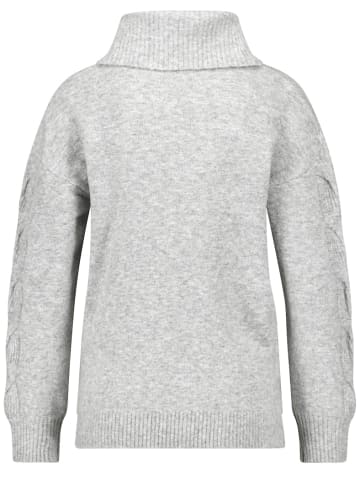 Gerry Weber Rollkragenpullover mit Zopfmuster in Grau