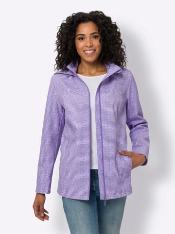 Sieh an! Softshelljacke in lavendel-flieder-bedruckt