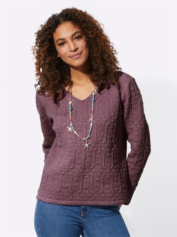 WITT WEIDEN Shirt in burgund-gemustert