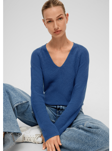 s.Oliver Strickpullover langarm in Blau