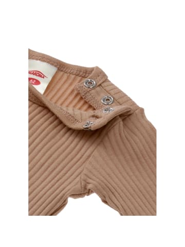 Makoma Langarmbody Ripp in braun