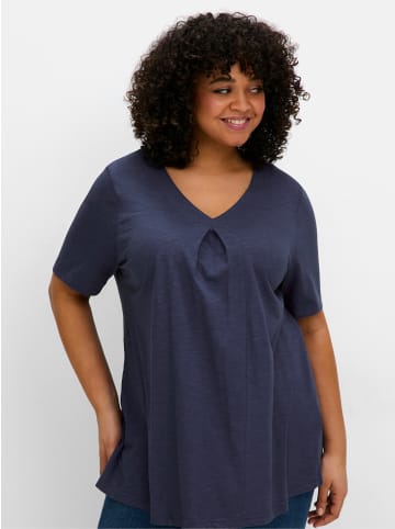 sheego T-Shirt in blaubeere