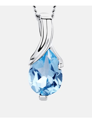 Diamant L'éternel Halskette aus 585 Weißgold mit Topas