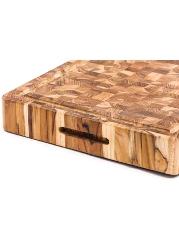 TEAKHAUS TEAKHAUS | Teakholz-Schneidebrett L extradick, BUTCHER BLOCK, 52 cm