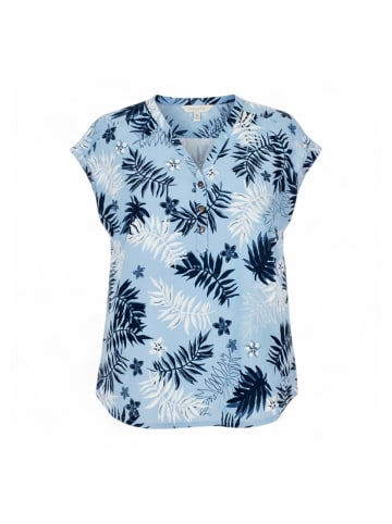 Jack Wolfskin Bluse Victoria Leaf Shirt Damen Bluse Hemd Funktions Top in Blau