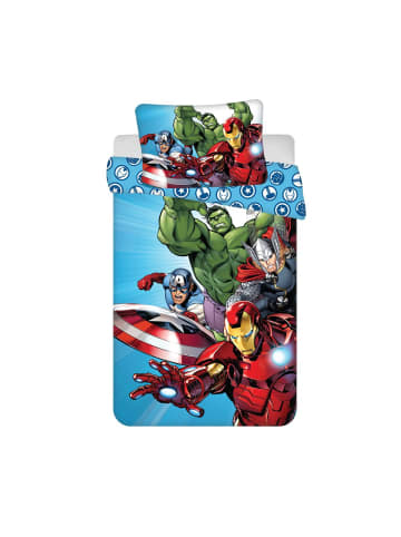 MARVEL Avengers Light Blue Kinderbettwäsche