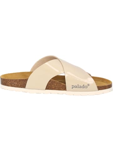 palado Pantoletten in beige lack