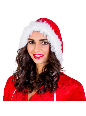 tectake Kurzes, sexy Kleid mit Kapuze, rot