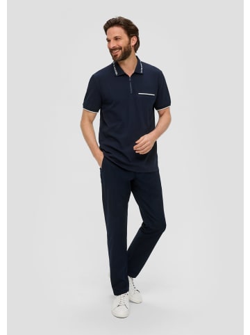 s.Oliver Polo-Shirt kurzarm in Blau