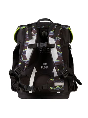 SCHOOL-MOOD Champion Maxx Pro Mila Schulranzen-Set 7-teilig in Raubkatze