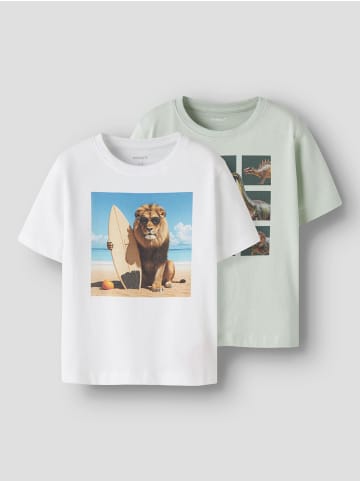 name it T-Shirt in Pale Aqua
