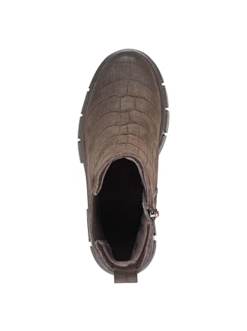 Tamaris WIDE FIT Chelsea Boot in MOCCA CROCO