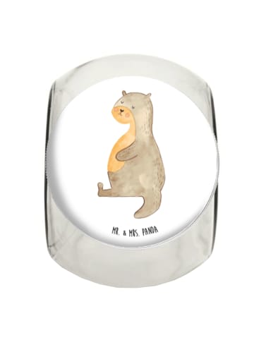 Mr. & Mrs. Panda Teedose Otter Bauch ohne Spruch in Weiß