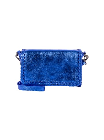 IZIA Handtasche Aus Metallic-Leder in Blau