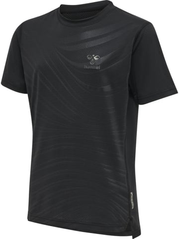 Hummel Kinder Sportshirt in Schwarz