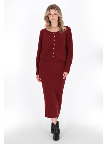DreiMaster Women Cardigan in burgundy