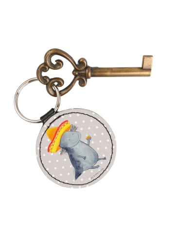 Mr. & Mrs. Panda Anhänger Axolotl Tequila ohne Spruch in Grau Pastell