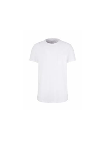 Tom Tailor Rundhals T-Shirt für Herren in weiß