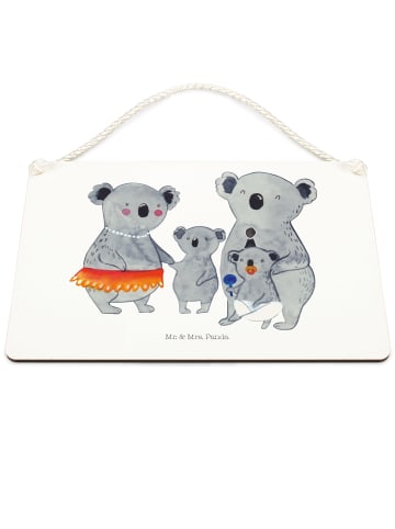 Mr. & Mrs. Panda Wegweiser Koala Familie ohne Spruch in Weiß